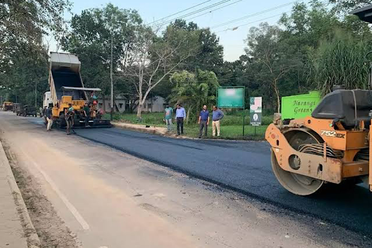 First plastic waste road inaugurated in Jaipur Military station