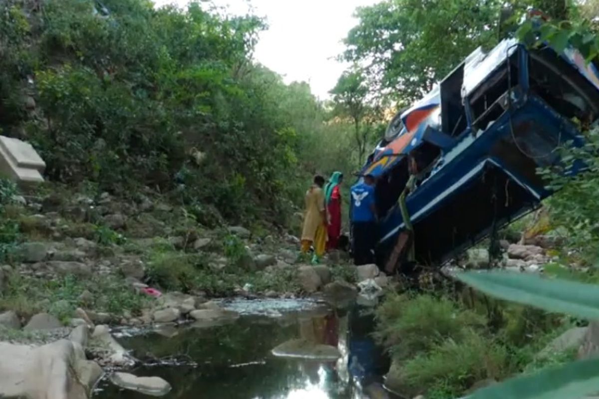 Jammu and Kashmir: 1 killed, 14 injured after bus skids off the bridge and plunges in gorge