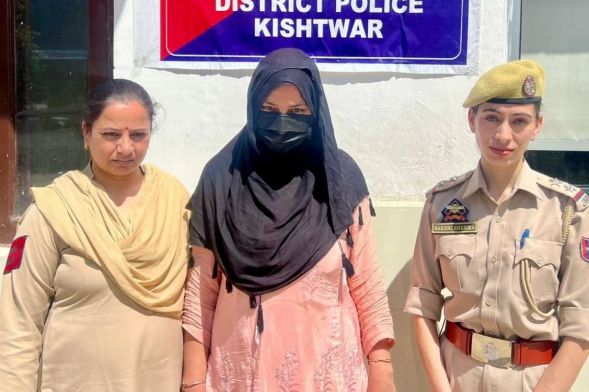 Notorious women drug peddler detained under PSA in Kishtwar, Jammu