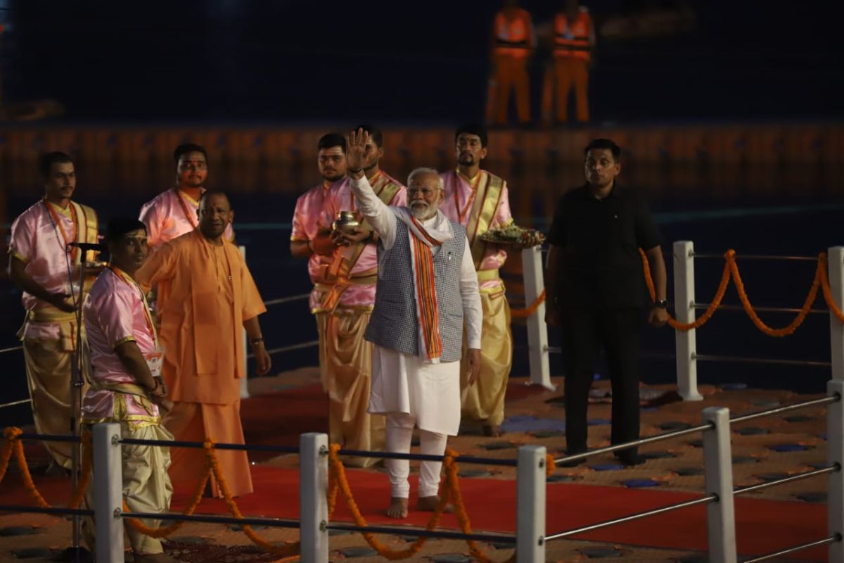 PM Modi participates in Ganga Aarti in Kashi