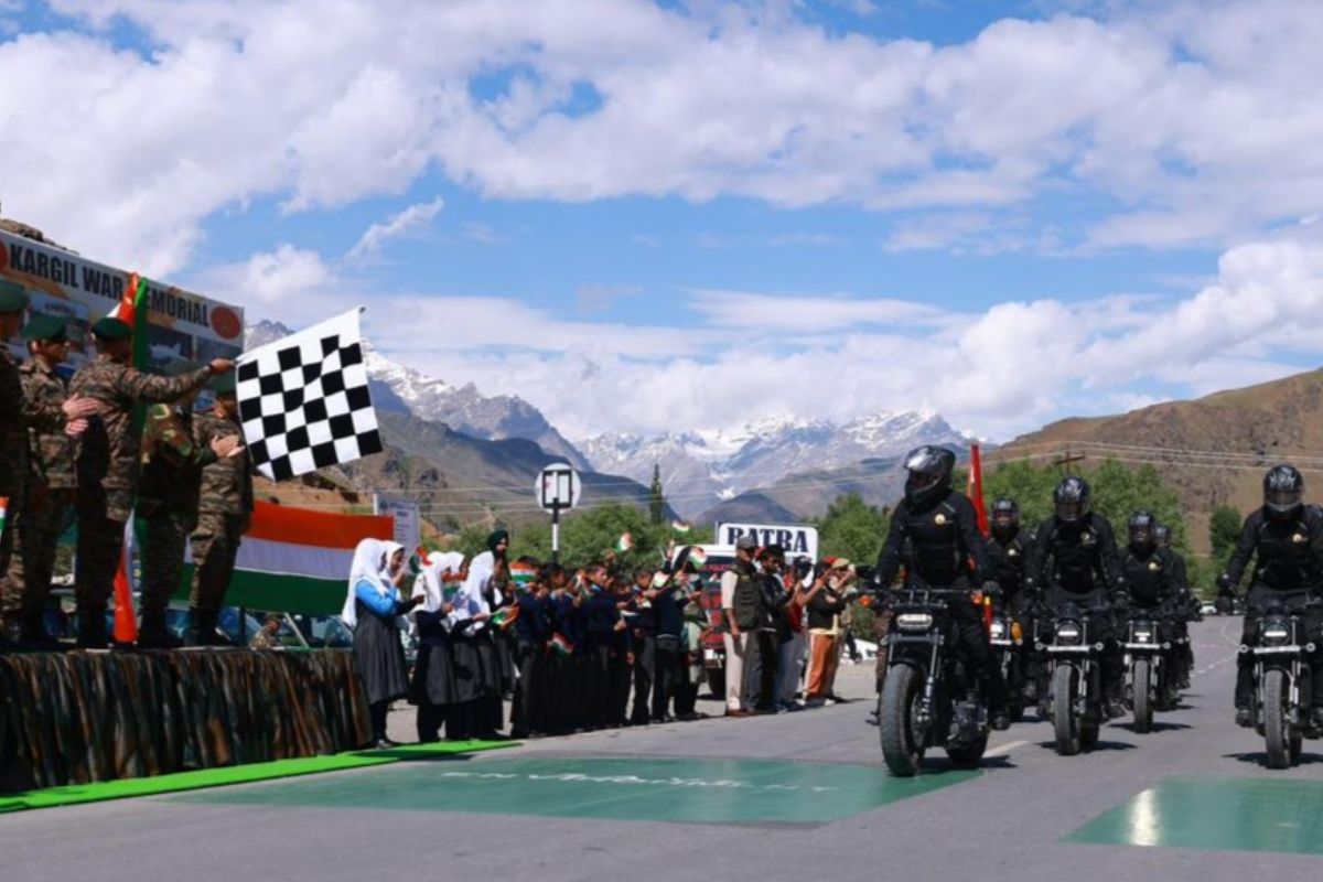 Motorcycle rally marking silver jubilee of Kargil war concludes at Dras