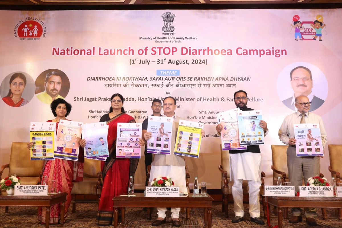 Nadda launches National STOP Diarrhoea Campaign