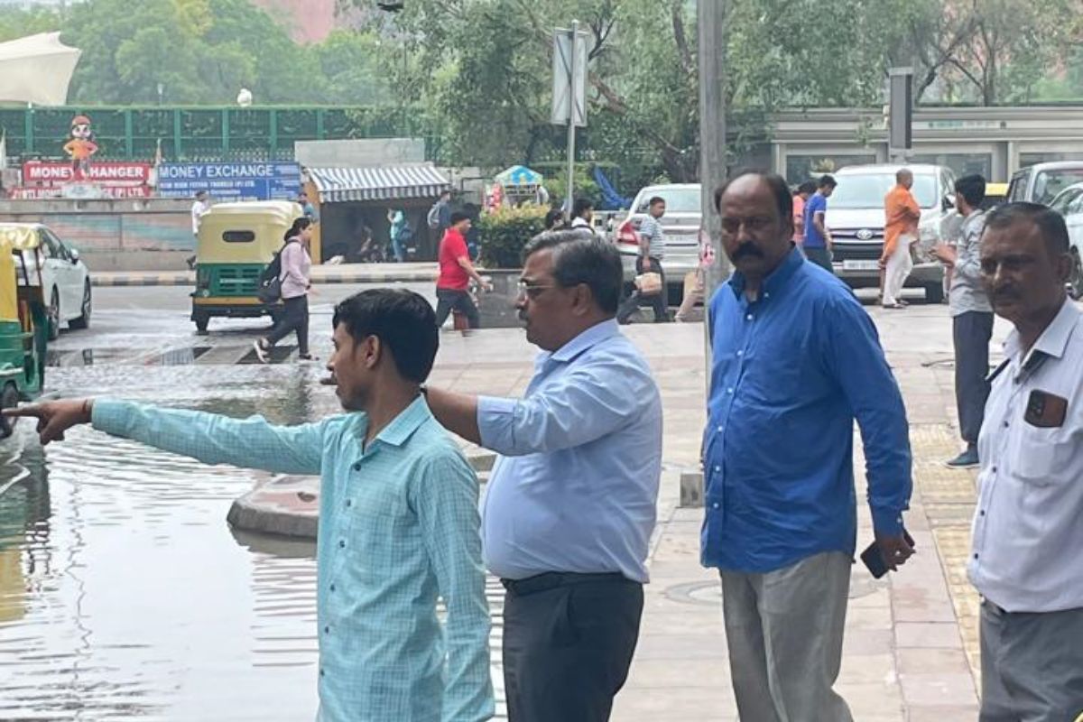 NDMC vice-chairman inspects waterlogged areas in Delhi