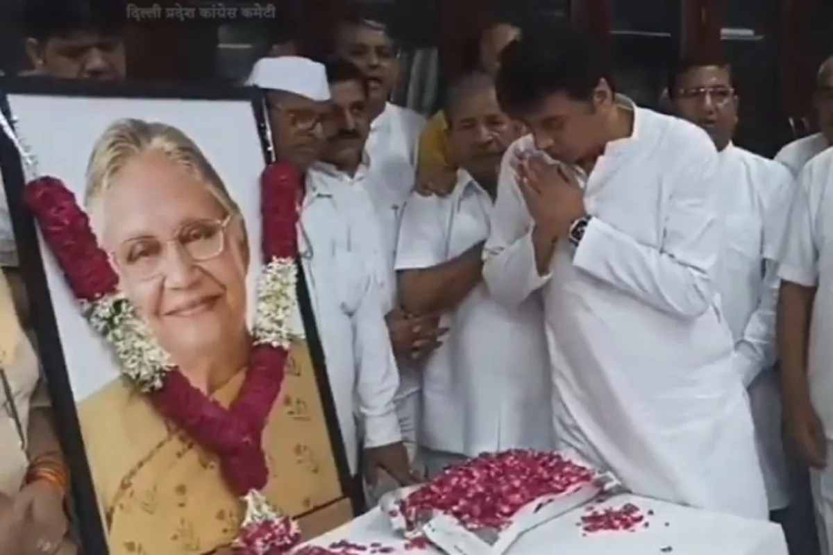 Congress pays homage to Sheila Dikshit on her death anniversary