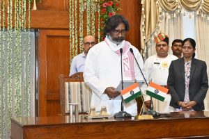 JMM chief Hemant Soren takes oath as Jharkhand chief minister
