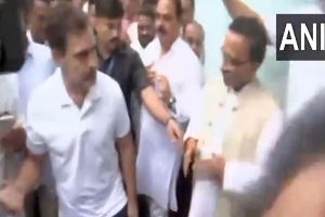 Hathras stampede: Congress leader Rahul Gandhi visits home of victim in Aligarh