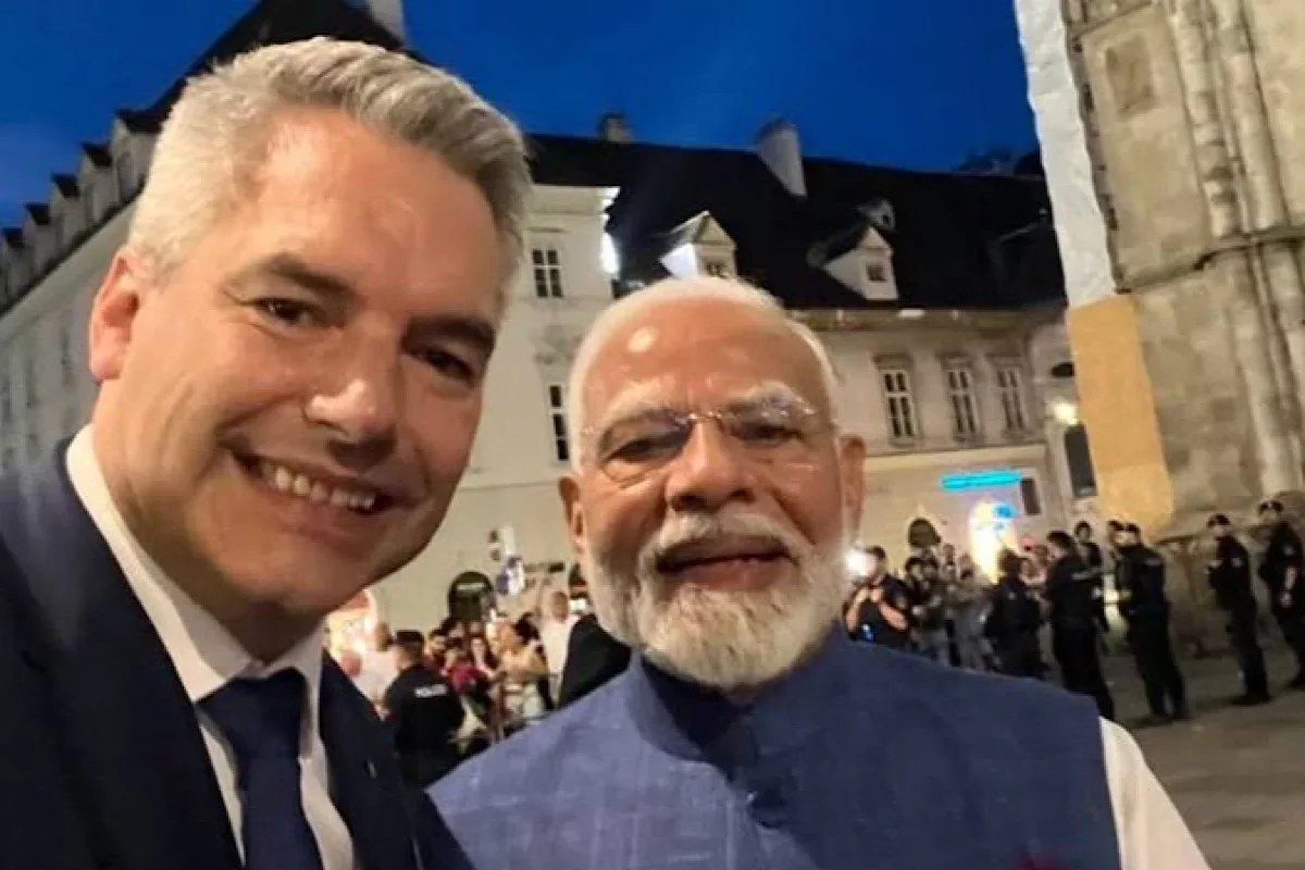 ‘Welcome to Vienna!’: Austrian chancellor hosts PM Modi for private engagement