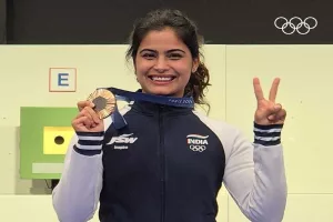Manu Bhaker becomes first woman shooter to clinch Olympic medal