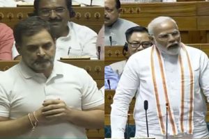 Modi vs Rahul Gandhi in Lok Sabha during Motion of Thanks debate on President’s Address | VIDEO