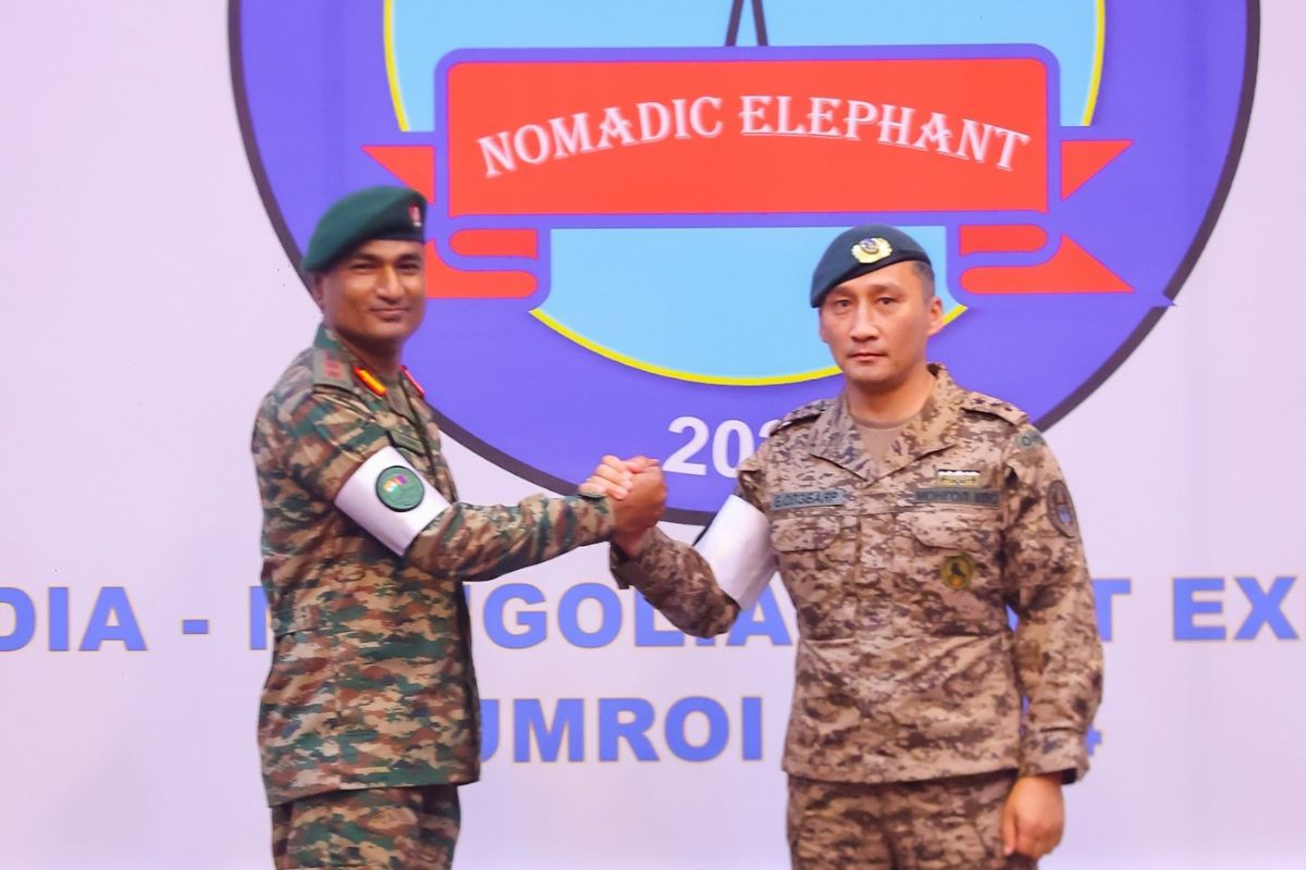 India-Mongolia joint military exercise ‘Nomadic Elephant’ begins in Meghalaya