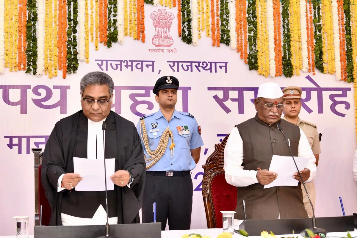 Haribhau Kisanrao Bagde sworn in as Rajasthan Governor