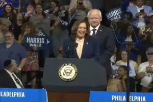 US election: Kamala Harris holds first rally with VP pick Tim Walz in Philadelphia