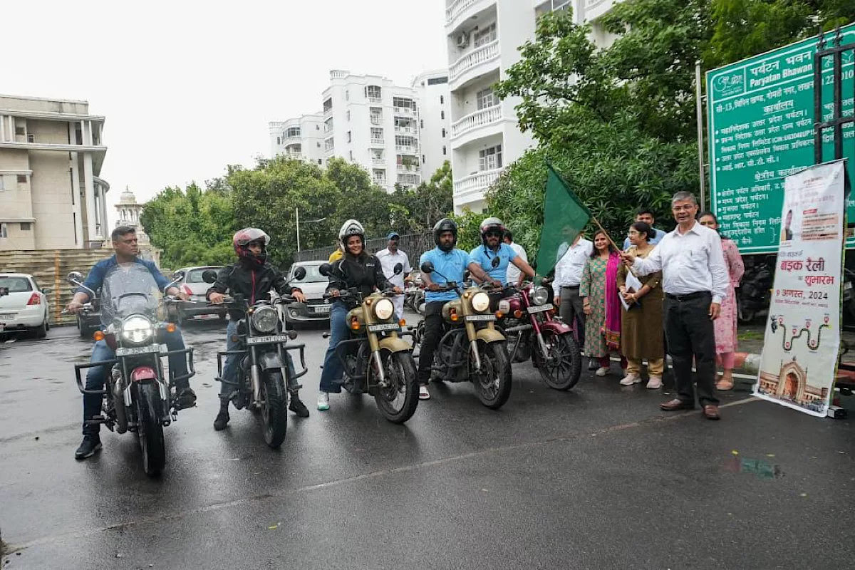 All-women biker rally sets out to promote women’s empowerment and tourism in UP