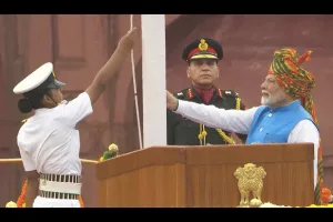 PM Narendra Modi hoists Tiranga at Red Fort on 78th Independence Day