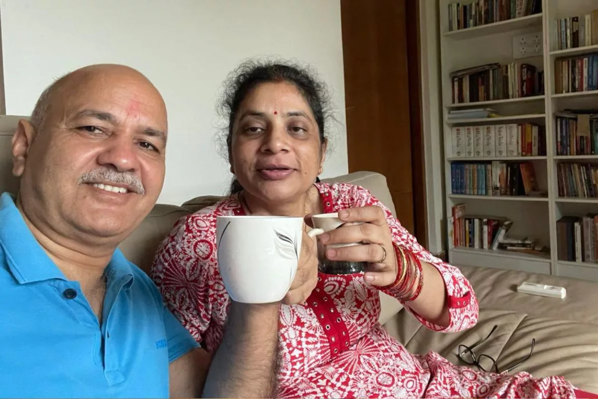 Sisodia posts emotional picture having morning tea with wife, says first morning tea of independence