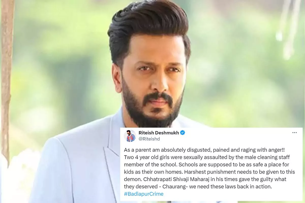 Riteish Deshmukh demands justice after Badlapur assault