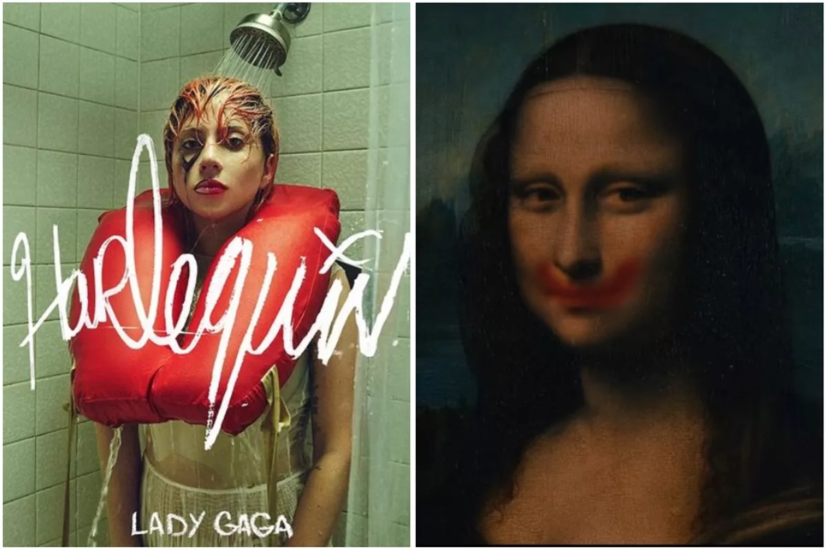 Lady Gaga gives Mona Lisa a Joker-inspired makeover in ‘Harlequin’ album teaser