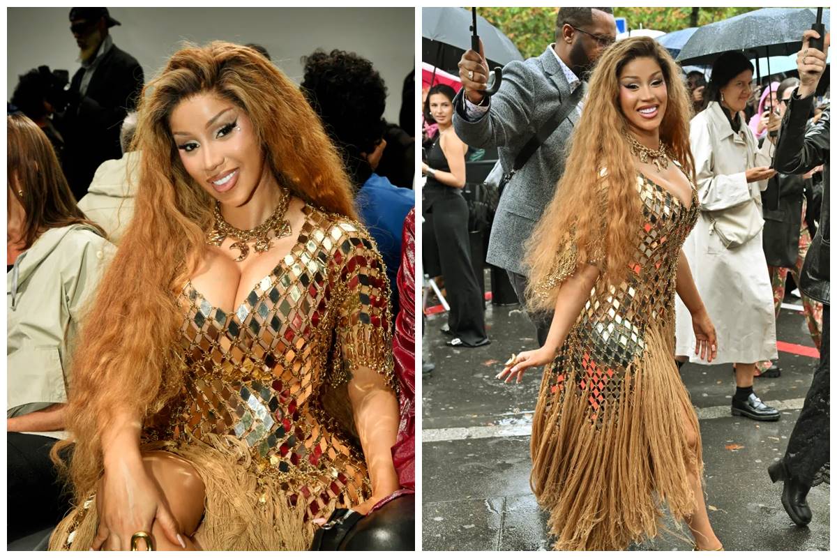 Cardi B slays at Paris Fashion Week just weeks after having baby