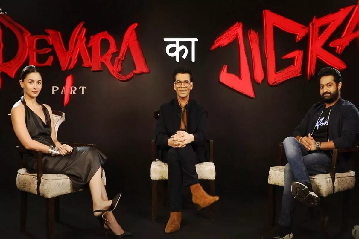 Devara ka Jigra: NTR Jr, Alia Bhatt, Karan Johar tease 2 films in exciting panel