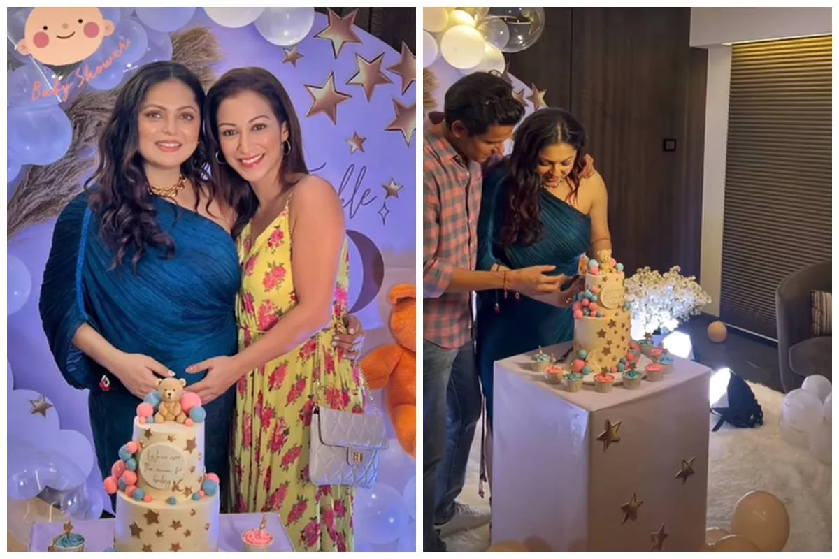 Drashti Dhami celebrates baby shower in style