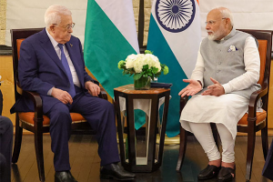 PM Modi expresses “deep concern” on Gaza situation during bilateral meeting with Palestinian President