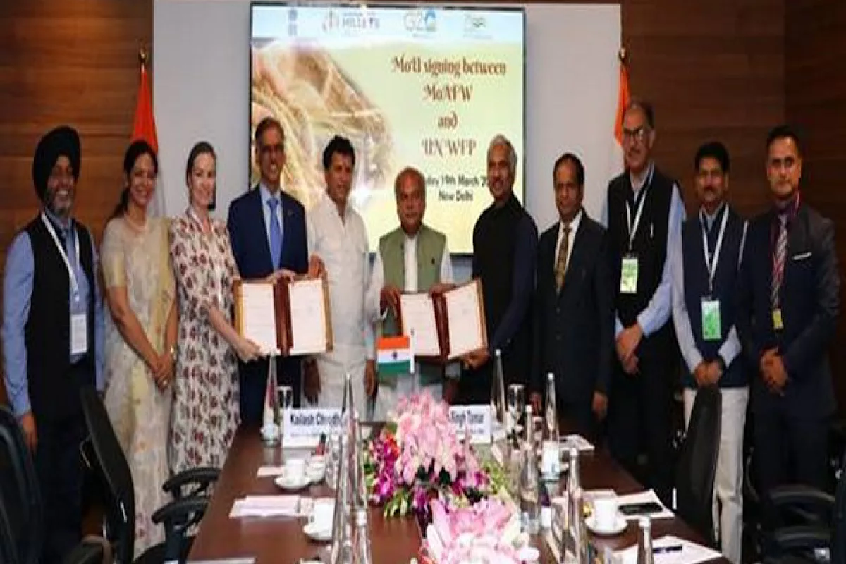 MoU signed between Agri dept and UN body to focus on food security & nutrition