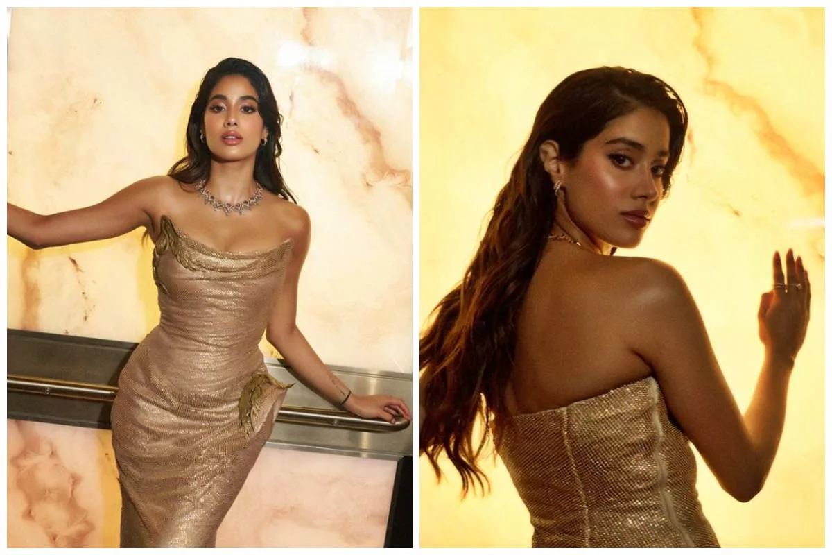 Janhvi Kapoor radiates golden aura at IIFA 2024