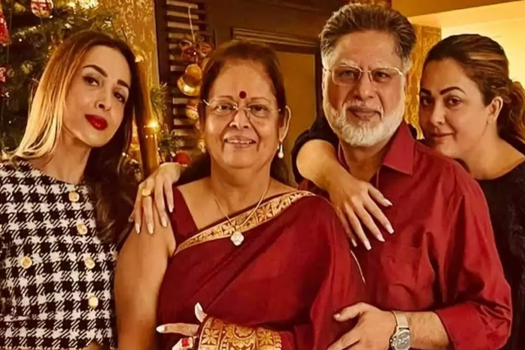 Malaika Arora with father and family