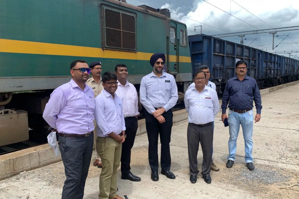 First rake of traffic loaded from new goods shed at Parjang transported to West Bengal