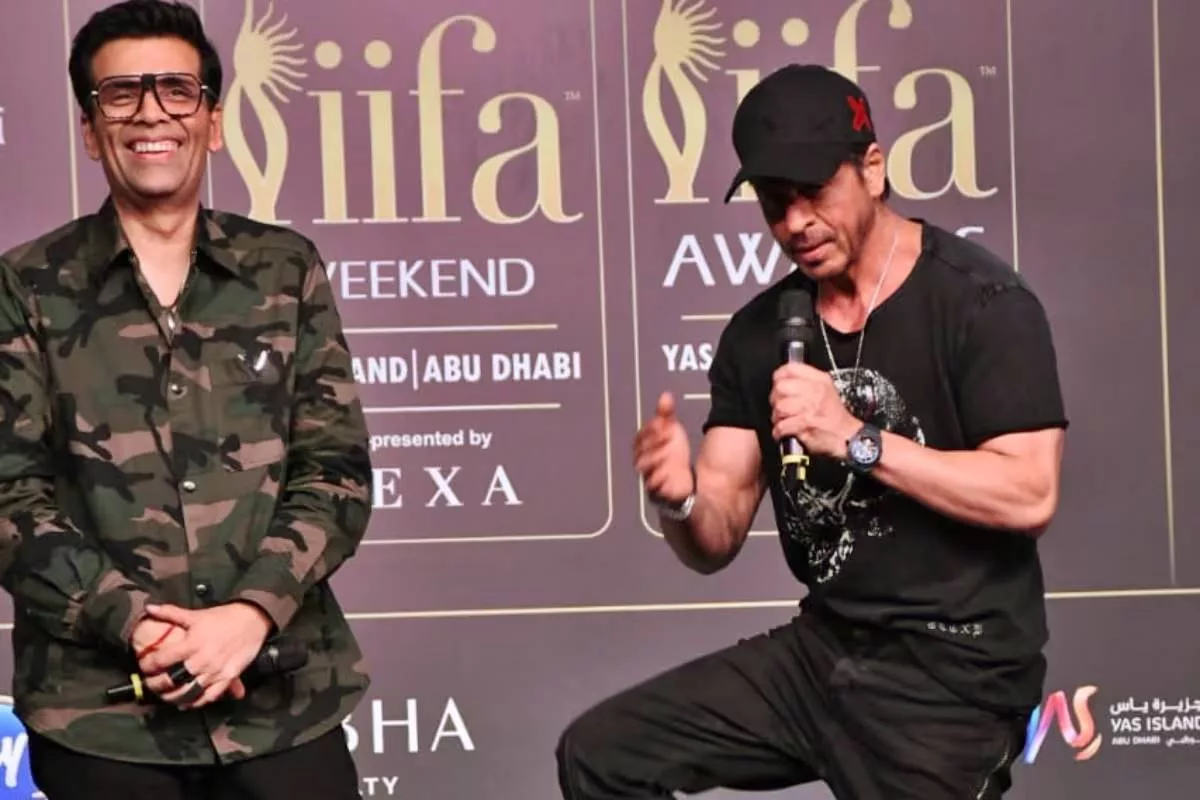 Shah Rukh roasts Karan Johar at IIFA 2024 pre-event