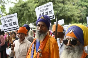 BJP Sikh Prakoshth protests in Delhi against Rahul’s remarks