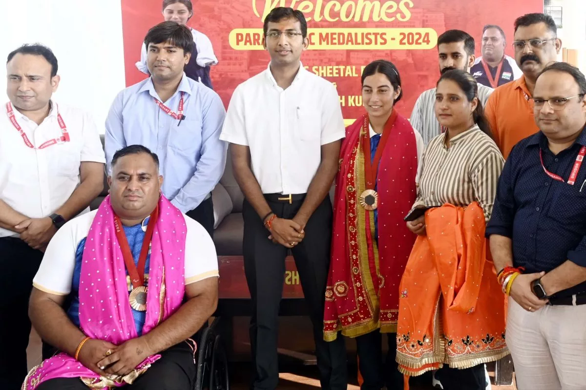 Mata Vaishno Devi Shrine Board  accords grand welcome to 2 bronze winners at Paris Paralympics