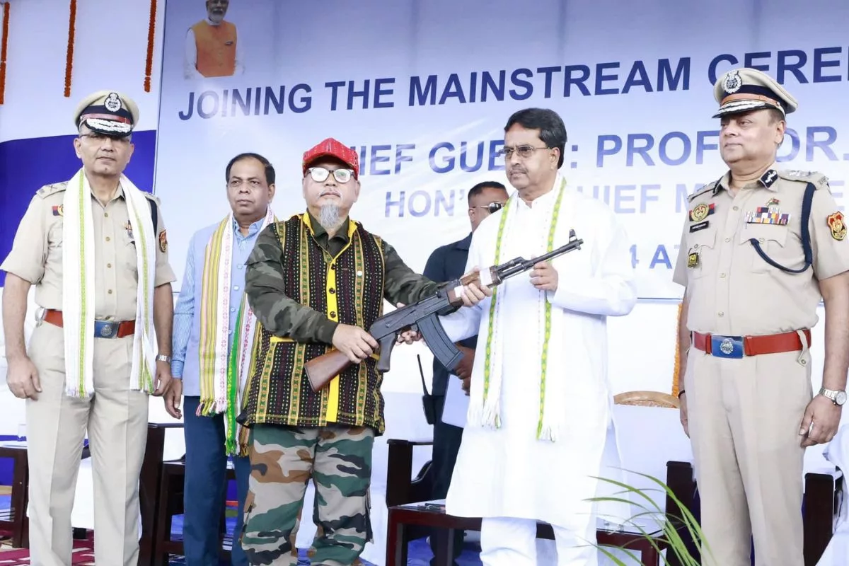 Tripura achieves a milestone as 584 militants lay down arms, sign peace accord