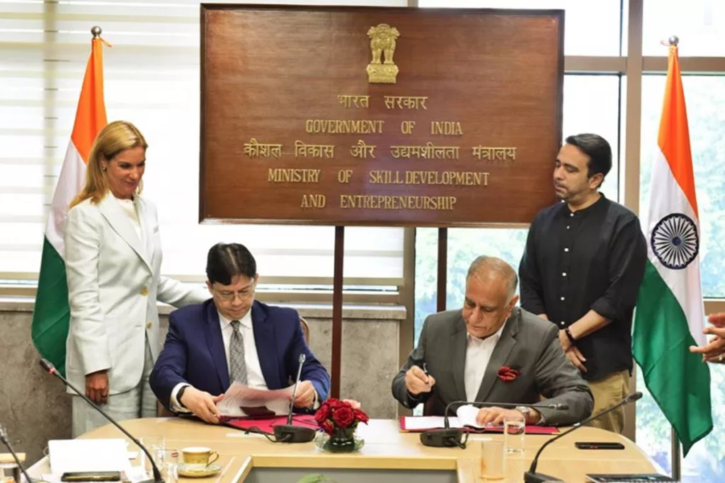 Visa teams up with Skill India
