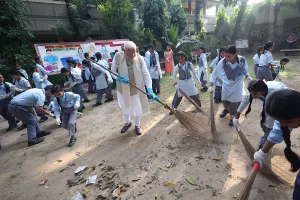 10 years of Swachhata campaign: PM Modi participates in cleanliness drive at a school