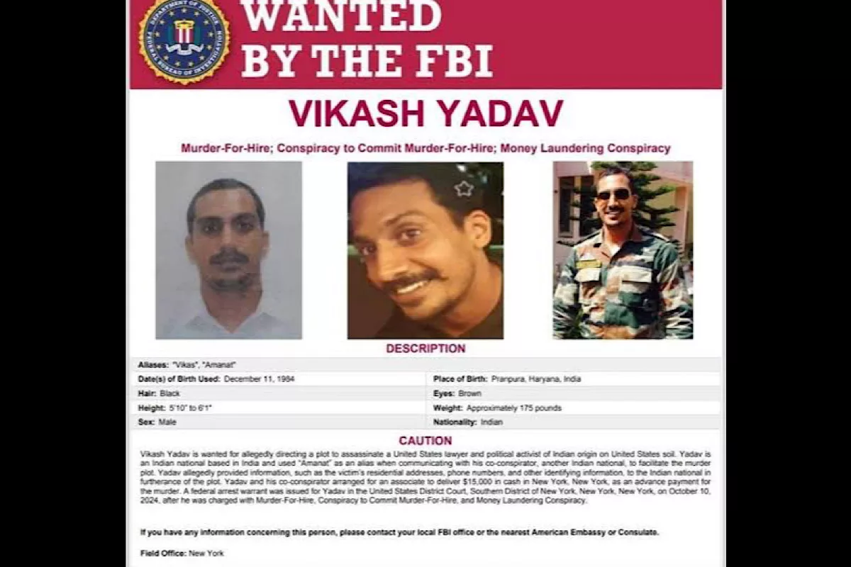 From Haryana to FBI’s wanted list: Vikash Yadav, former RAW agent, charged by US DOJ in Gurpatwant Singh Pannun’s assassination plot