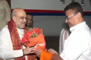 Amit Shah arrives in Kolkata, to inaugurate party’s membership drive in West Bengal