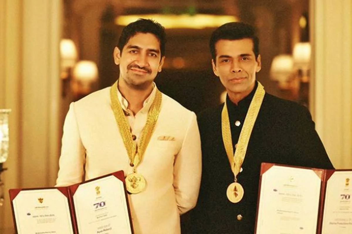 Karan Johar, Ayan Mukerji celebrate Brahmastra’s National Award