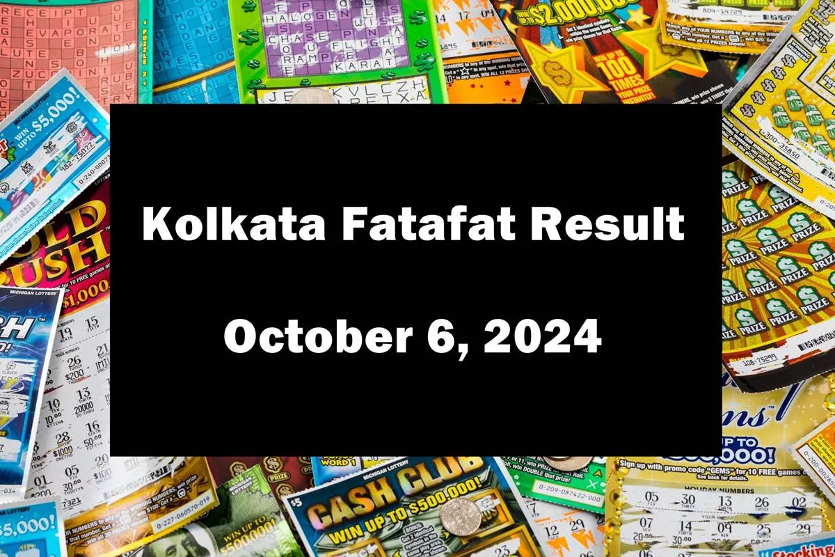 Kolkata FF fatafat results for October 6, 2024: Check winners