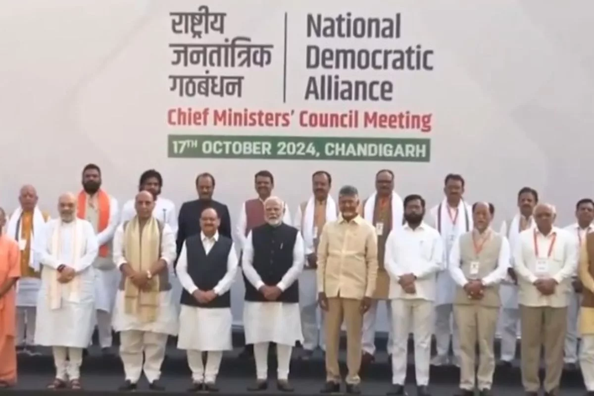 PM Modi discusses development issues at NDA CMs’ Council meeting in Chandigarh