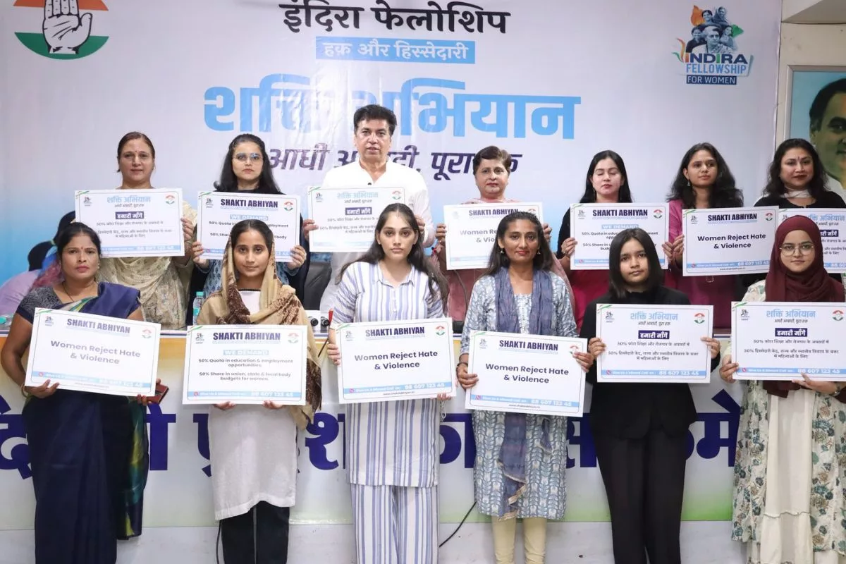 Delhi Congress launches ‘Shakti Abhiyan’ under Indira Fellowship for women