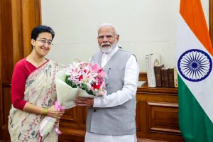 Atishi calls on PM Modi after taking charge as Delhi CM