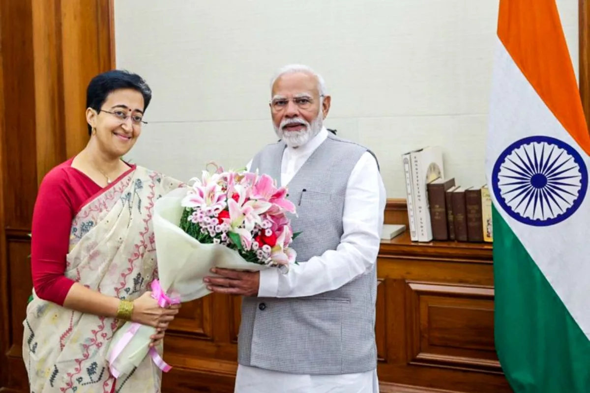 Atishi calls on PM Modi after taking charge as Delhi CM