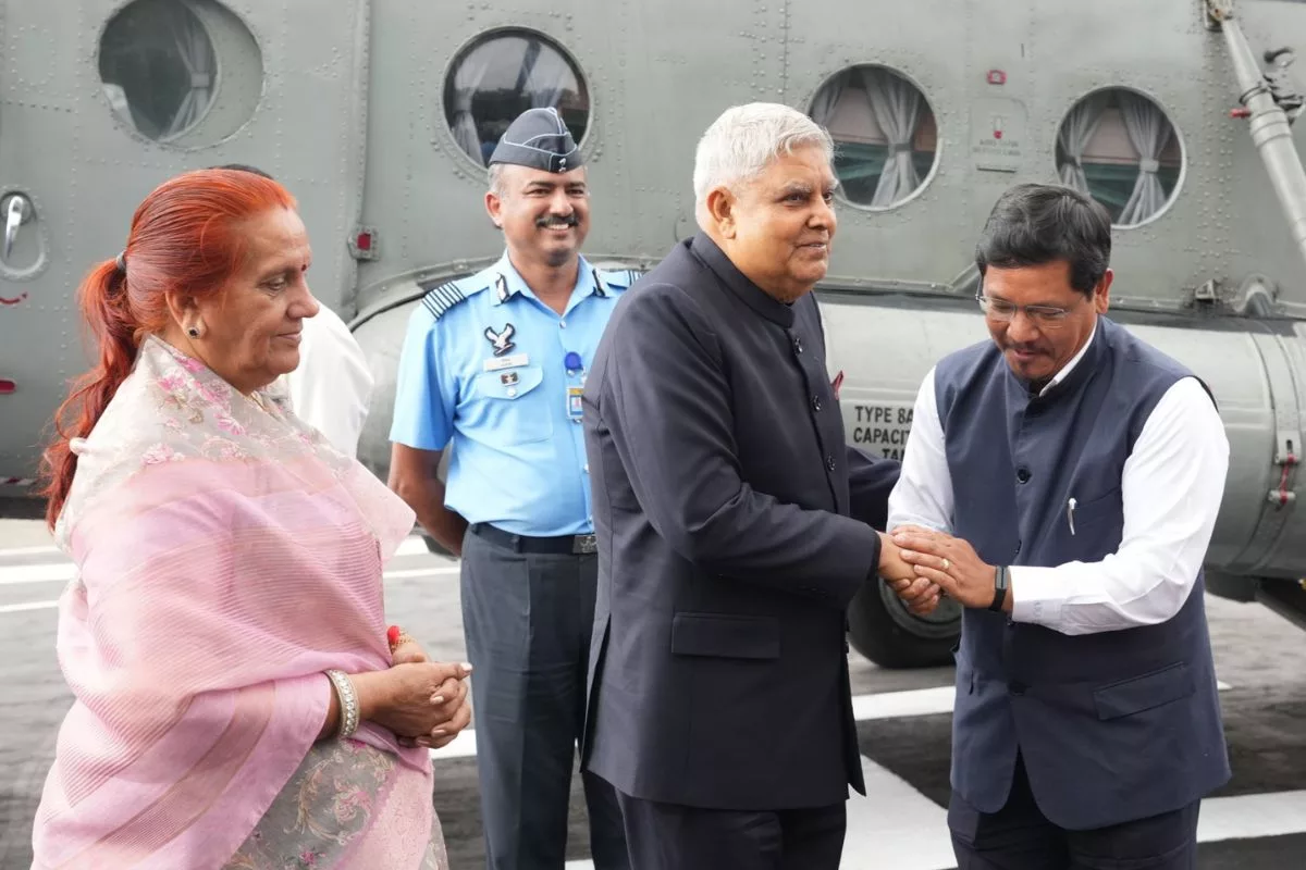 VP Jagdeep Dhankhar receives warm welcome in Meghalaya