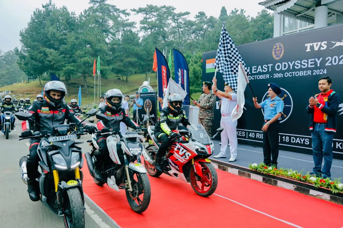 Navy’s ‘Northeast Odyssey’ Motorcycle Expedition Flagged Off from Shillong