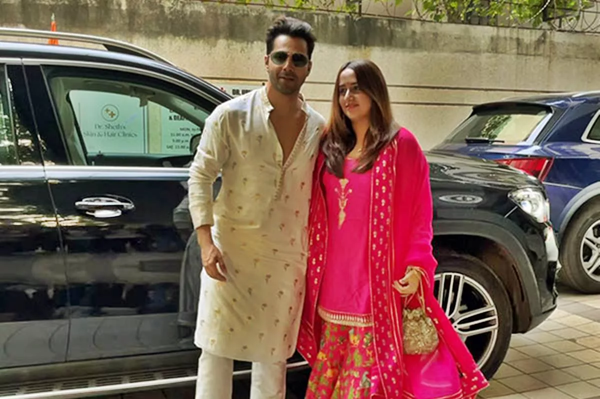 Varun Dhawan and Natasha Dalal bring glamor to Diwali festivities