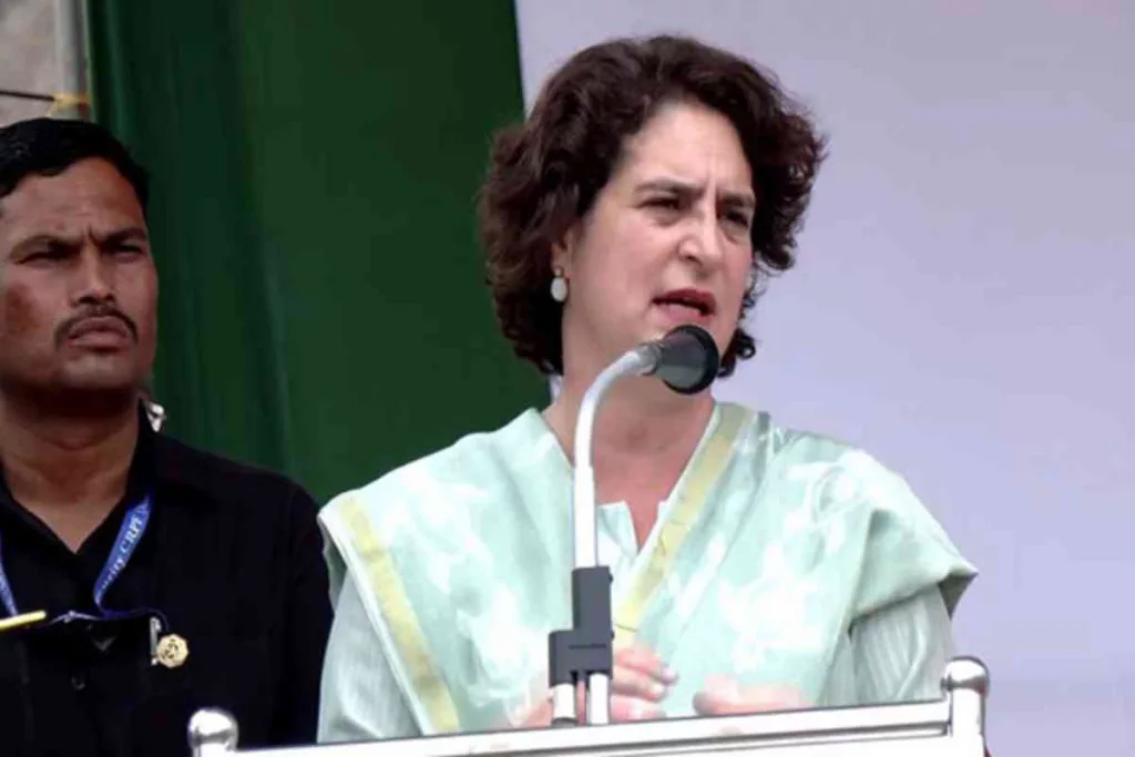 BJP leader Ramesh Bidhuri, Priyanka slipp