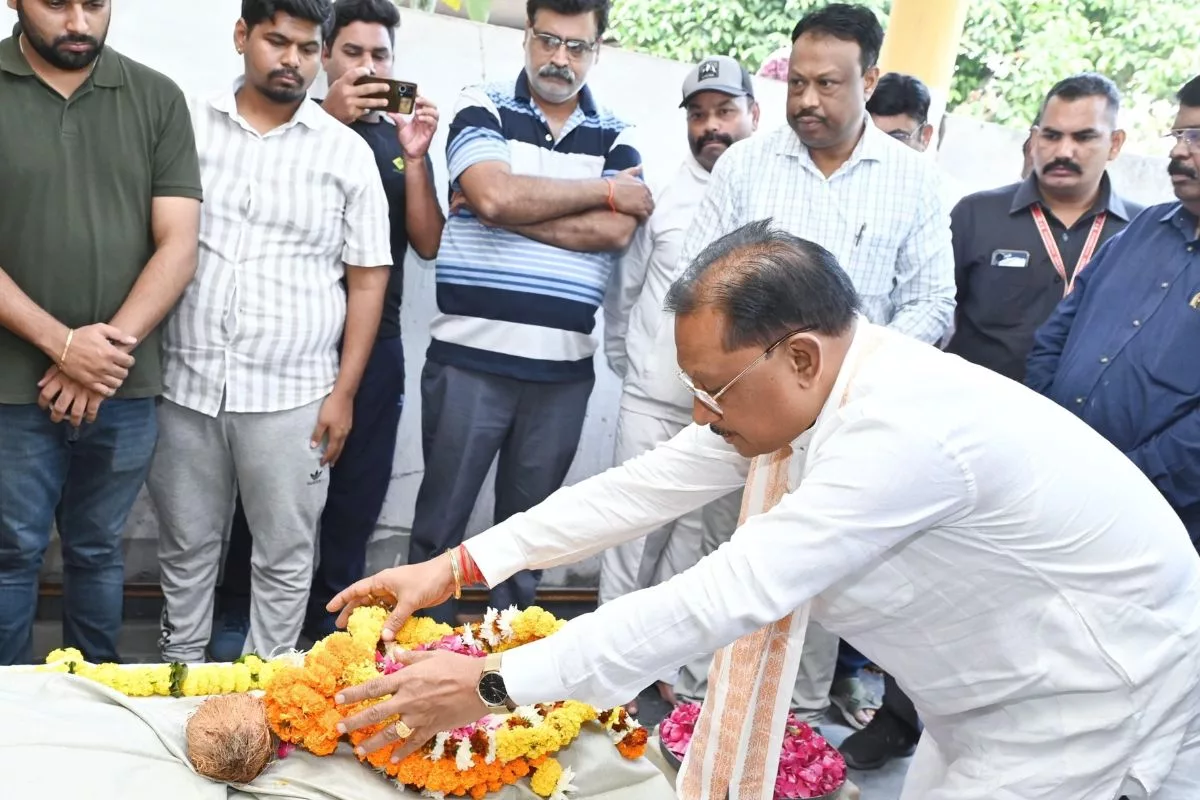 CM Sai leads tributes as C’garh bids farewell to former MP Gopal Vyas