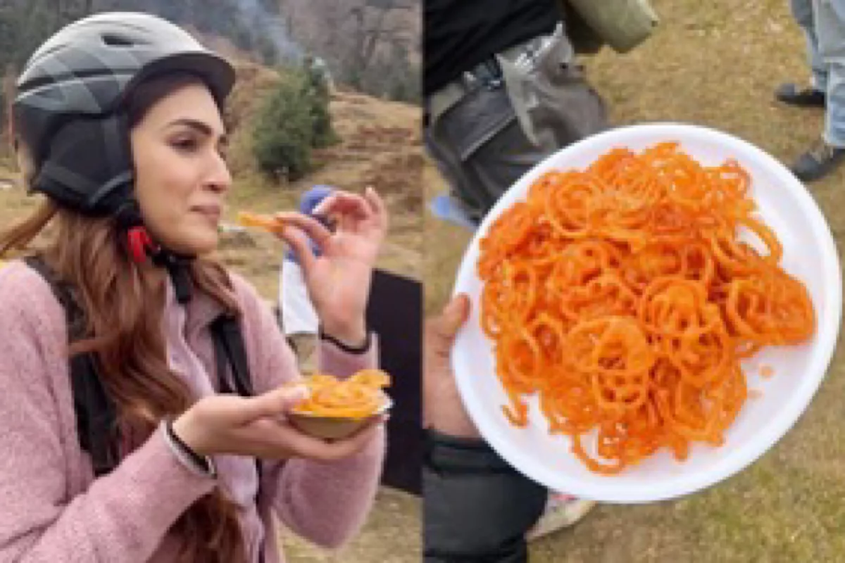 Kriti Sanon is relishing the ‘best Jalebi in best weather’