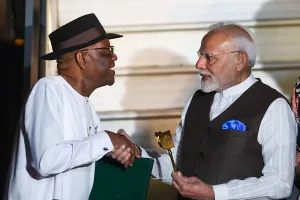 PM Modi receives ceremonial welcome in Abuja, begins bilateral talks with Nigerian President Tinubu